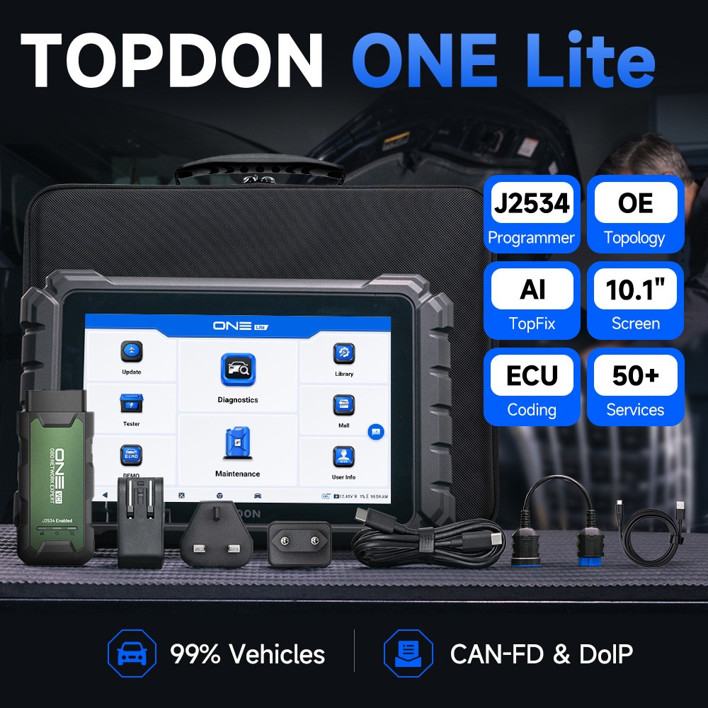 🔥2026 TOPDON ONE Lite 10.1" Diagnostic Scan Tool ECU Coding & J2534 Programming
