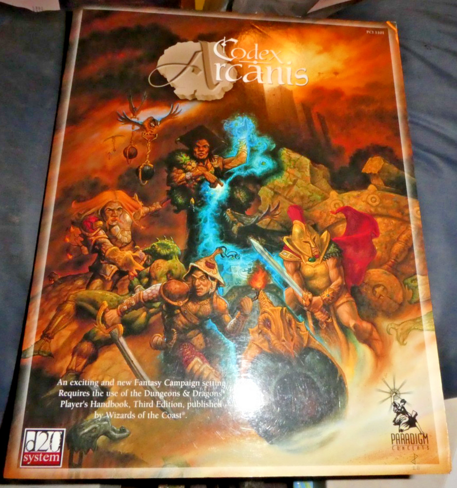 Codex Arcanis Campaign setting d20 3rd Edition Paradigm Press-New. FreeShipping
