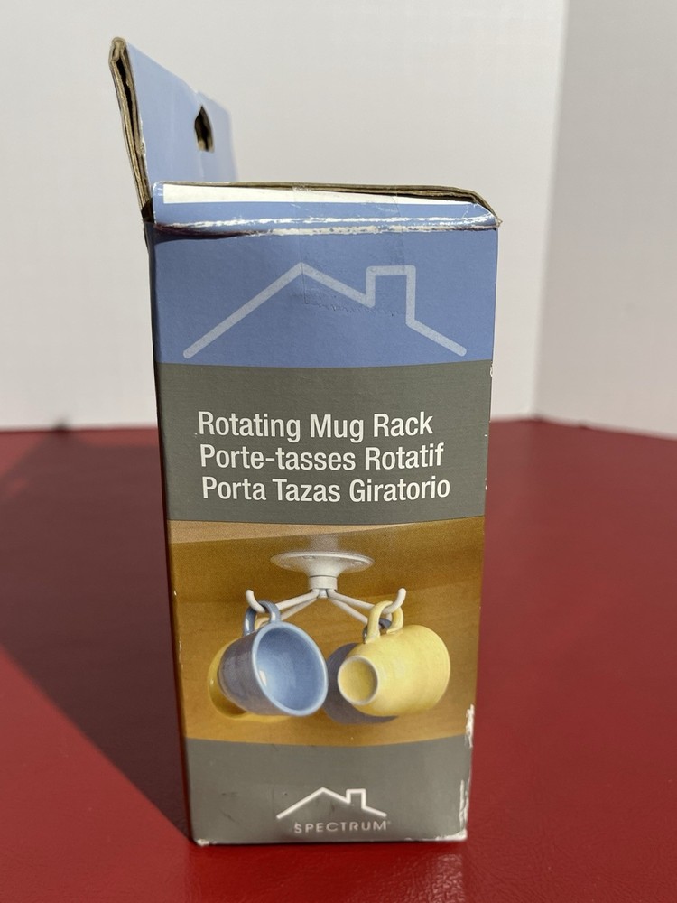 spectrum rotating white 4 mug Spinning hanging holder rack 2008