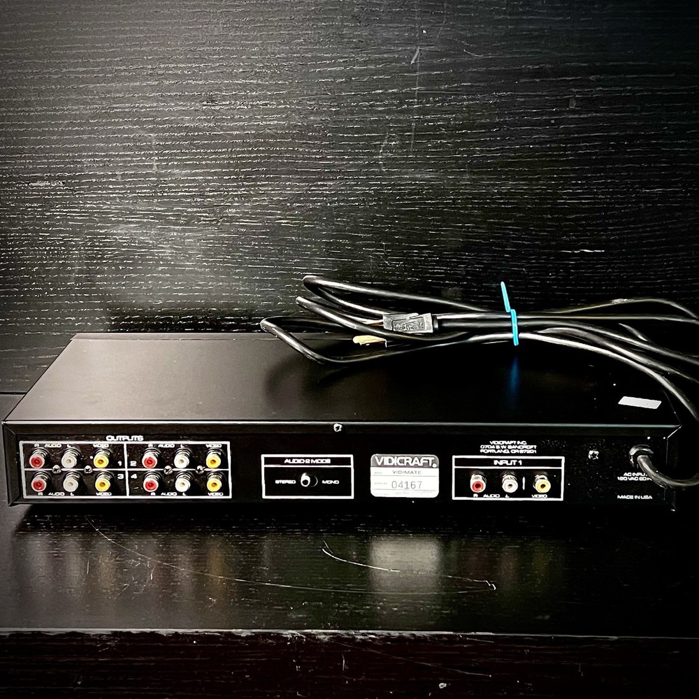 VIDICRAFT VidiMate Digital Stabilizer Opticon Processing July 1988 VDM-100