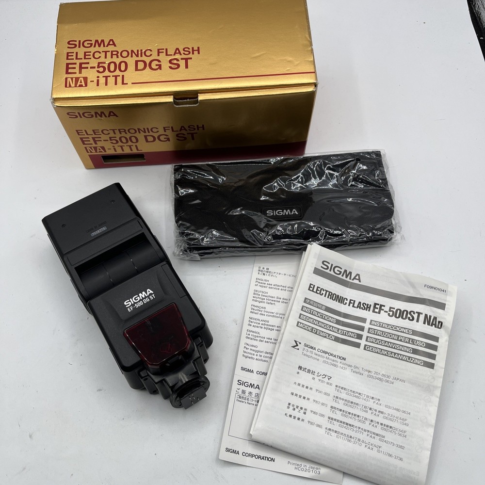 Sigma EF-500 DG ST Shoe Mount Flash - Sigma SA Mount Flash Not Tested