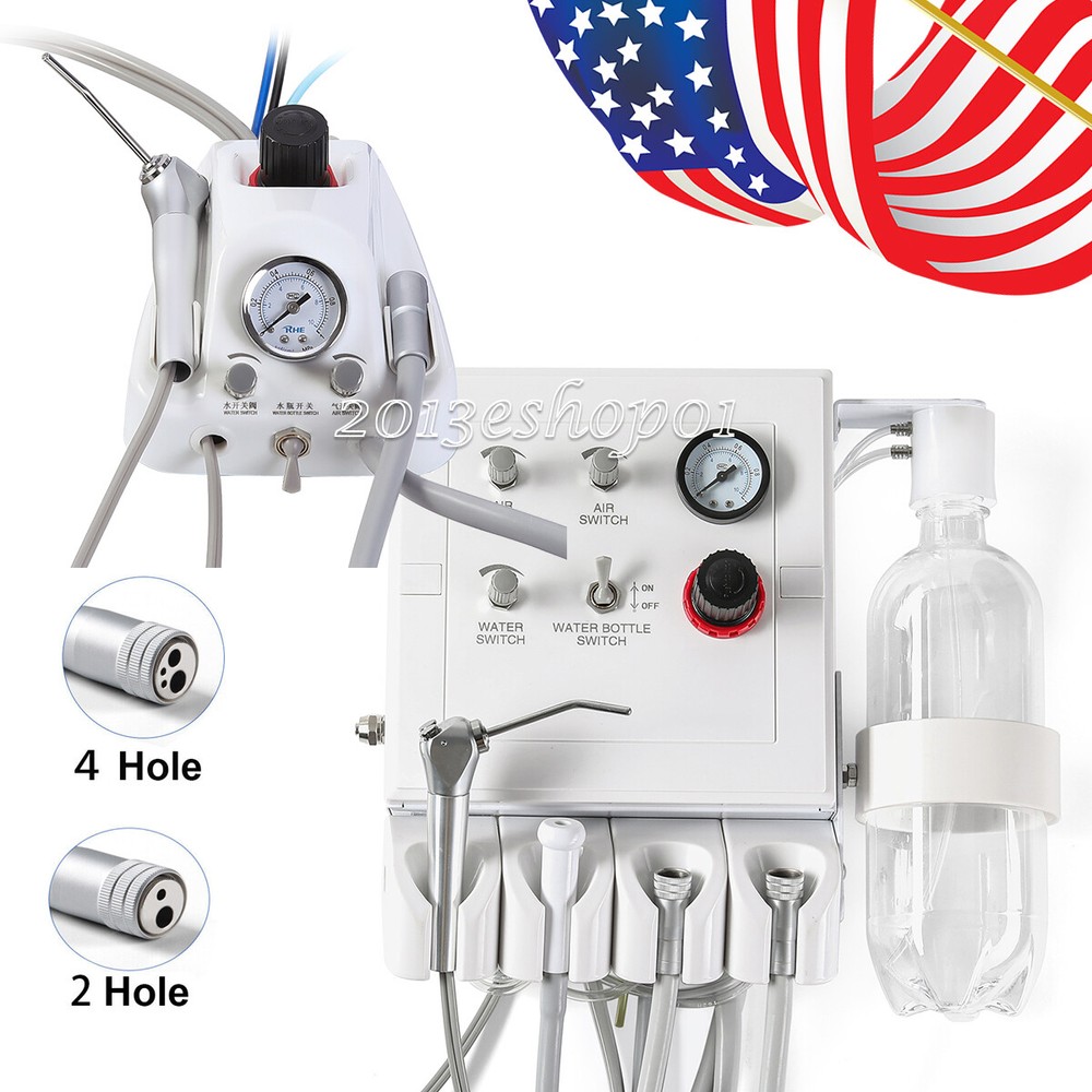 Portable Dental Turbine Unit with Weak Suction Work with Air Compressor B2 M4