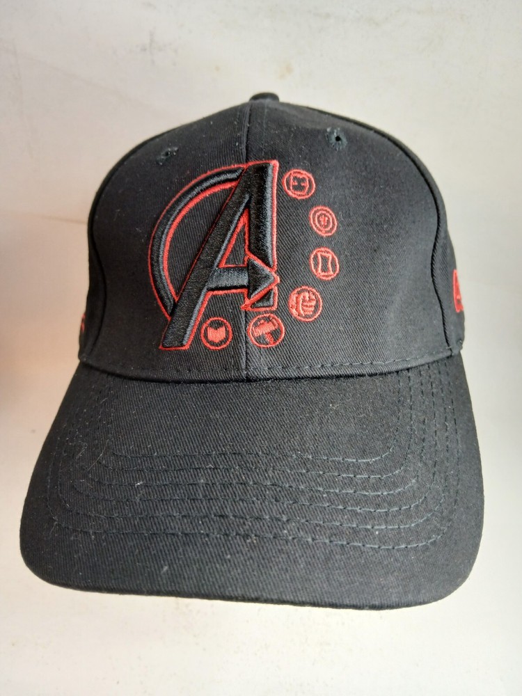 "A" Marvel Studios The First Ten Years Baseball Cap/Hat Black