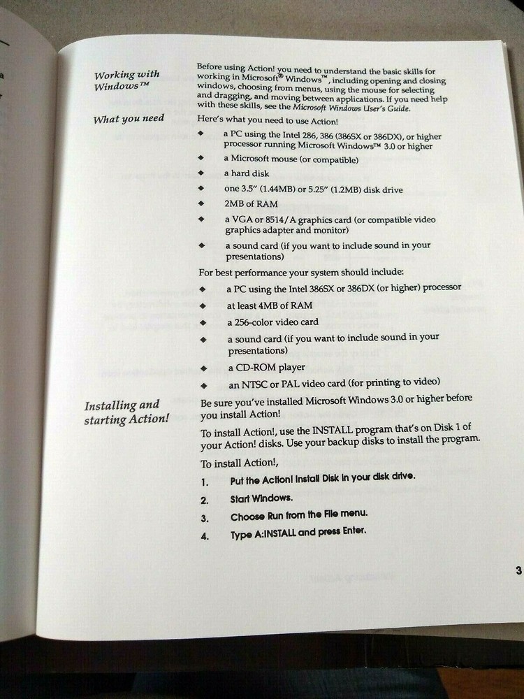 1990s MACROMEDIA ACTION 2.5 SPECIAL EDITION USER GUIDE