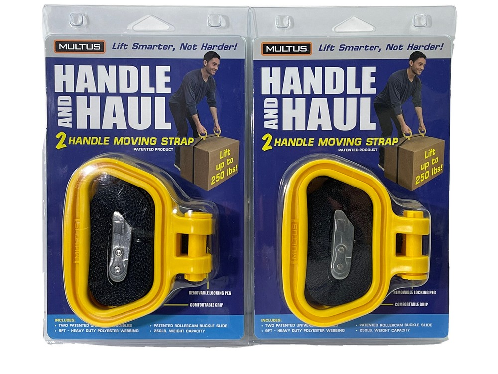 MULTUS Handle and Haul 2 Handle Moving Strap Lot Of Two
