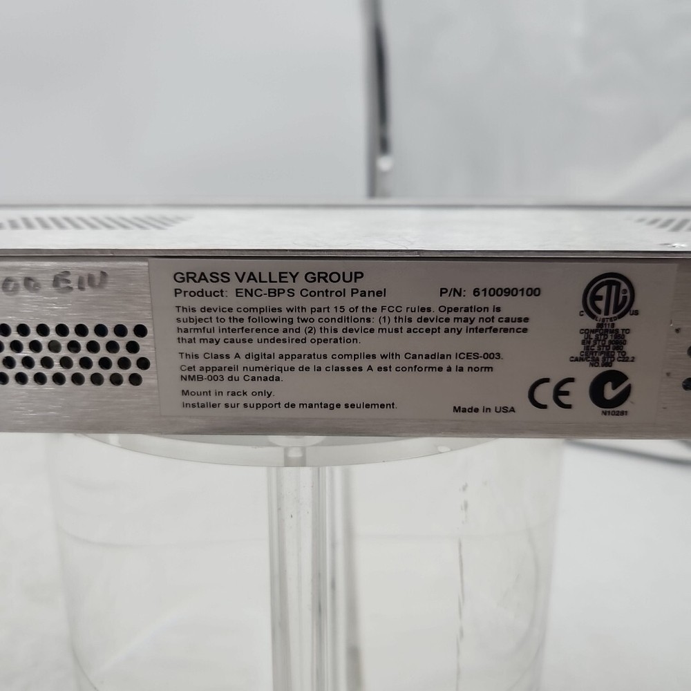 Grass Valley Group ENC-BPS Control Panel - 610090100