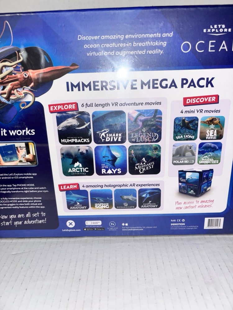 NEW Let's Explore Oceans Immersive Mega Pack VR headset
