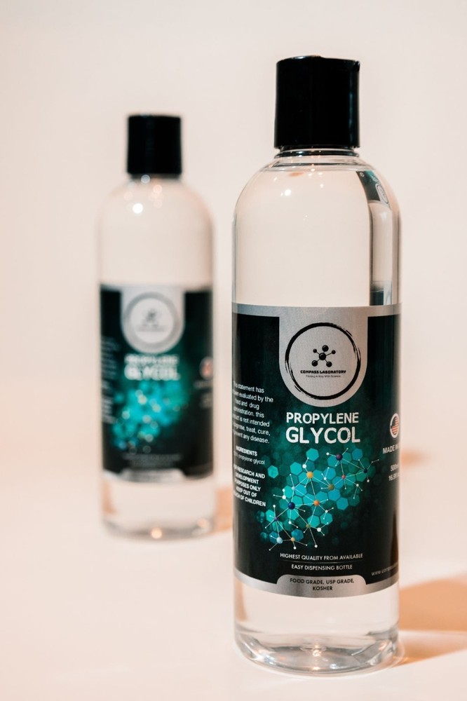 Compass Laboratory Propylene Glycol 2 Pack Bundle 500 ml