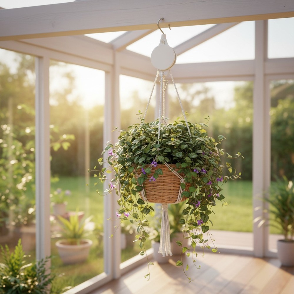 Adjustable Plant Hanger Pulley - 6-Pack Easy-Access Solution for Your Garden