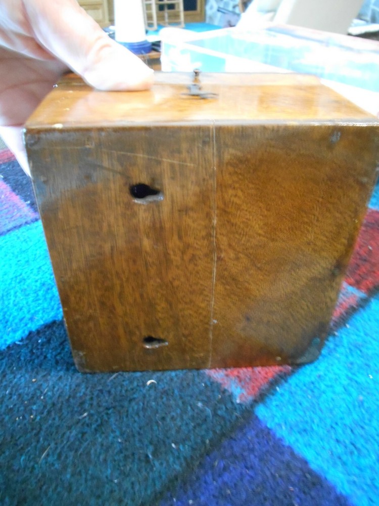 Nautical ship Compass maritime in wood box Dirigo E M Sherman