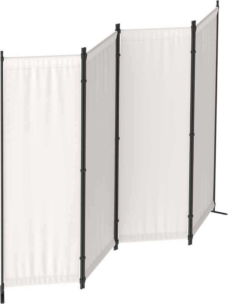 Room Divider 4 Panel Folding Privacy Screens 88'' Room Separation Home Office