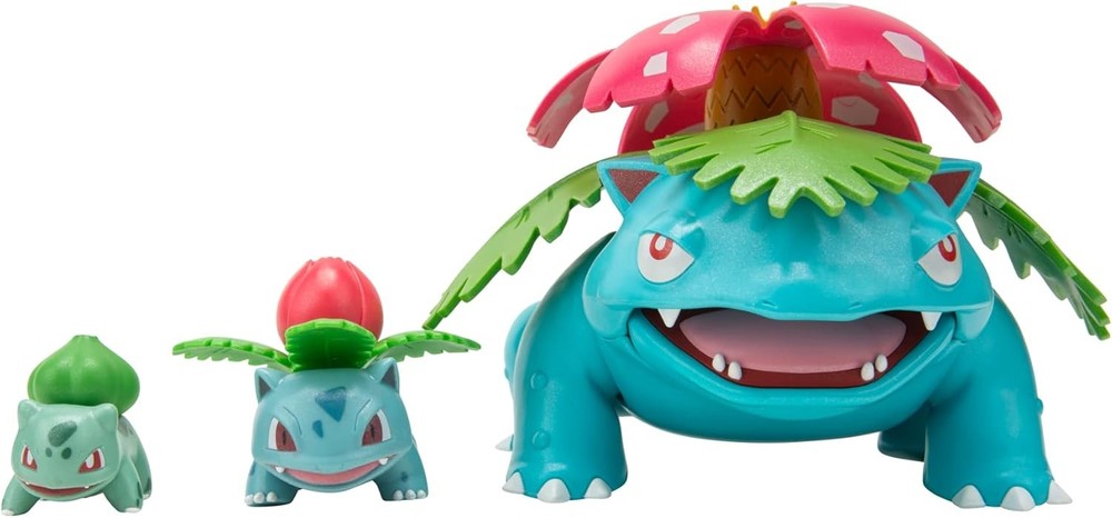 Pokémon Select Evolution 3 Pack - Features 2-Inch Bulbasaur, 3-Inch Style 1