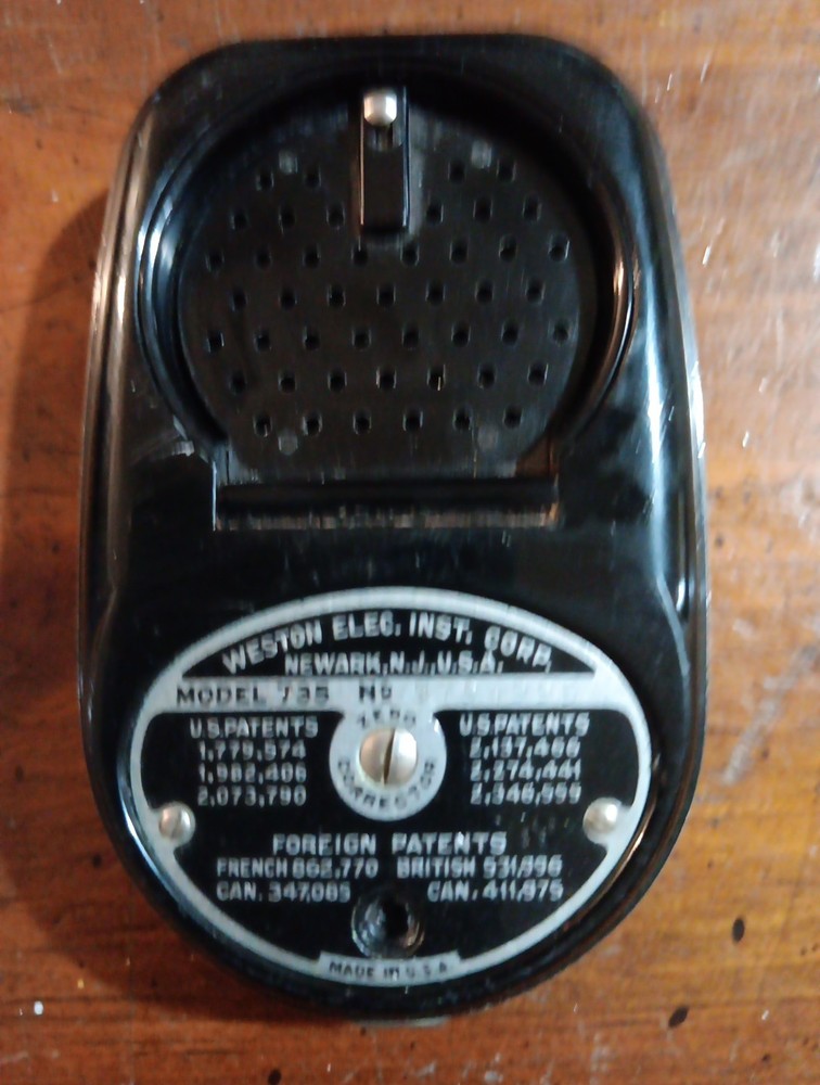 Weston Master II Universal Light Exposure Meter Model 735 Black Untested