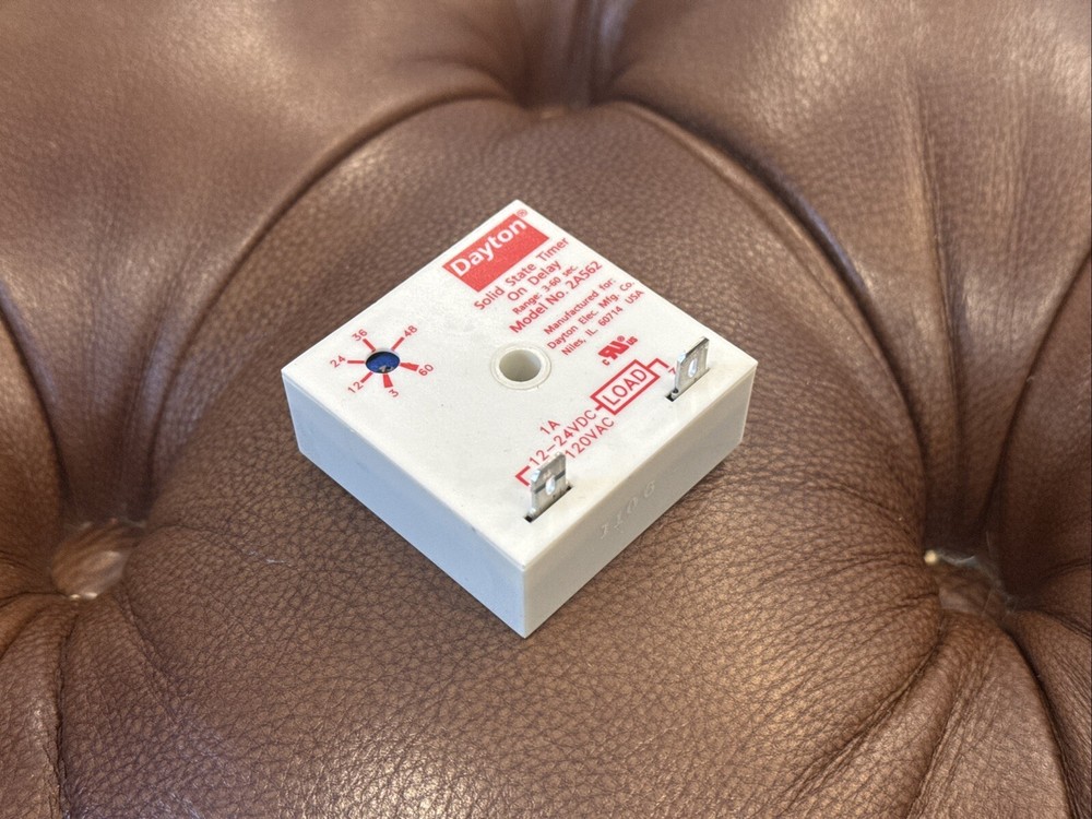 NEW Dayton 2A562 Solid State Timer On Delay AC/DC 3-60 Second FAST SHIPPING