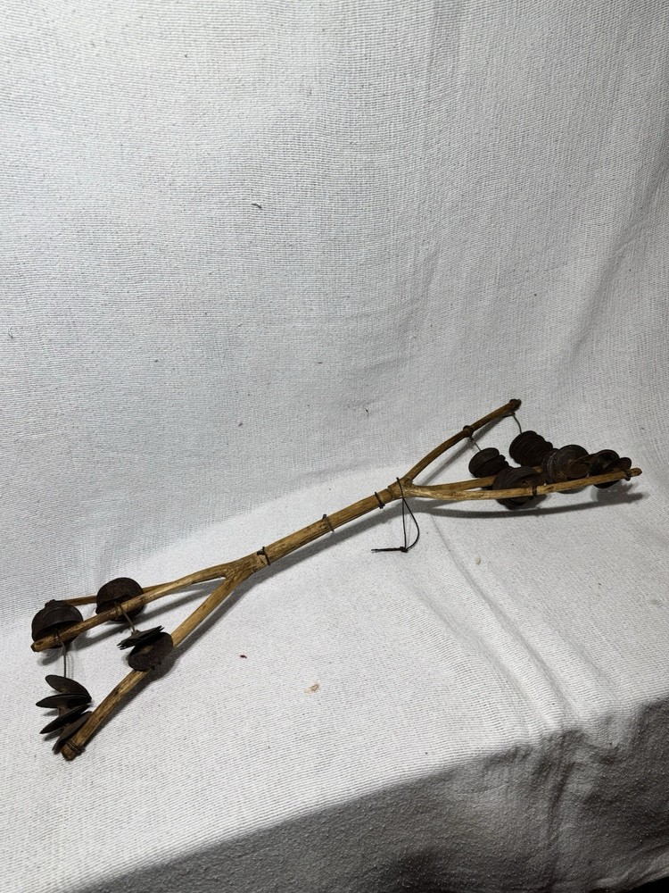 African Sistrum Rattle Triple Fork