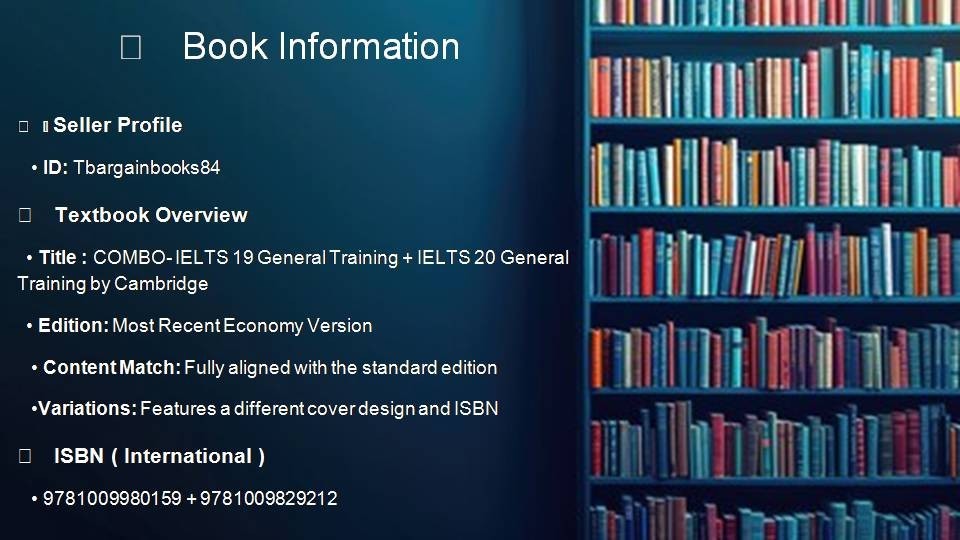 COMBO--IELTS 19 General Training + IELTS 20 General Training by Cambridge