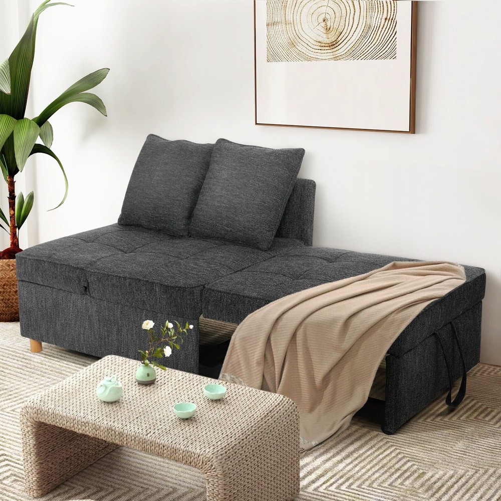 ⭐Folding Ottoman Sofa Bed Convertible Chair 4-in-1 Multi-Function Sleeper Sofa_⭐