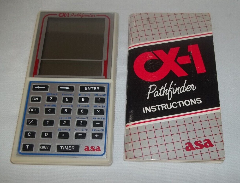 Working ASA Pathfinder CX-1 Flight Computer with Instruction Manual Booklet
