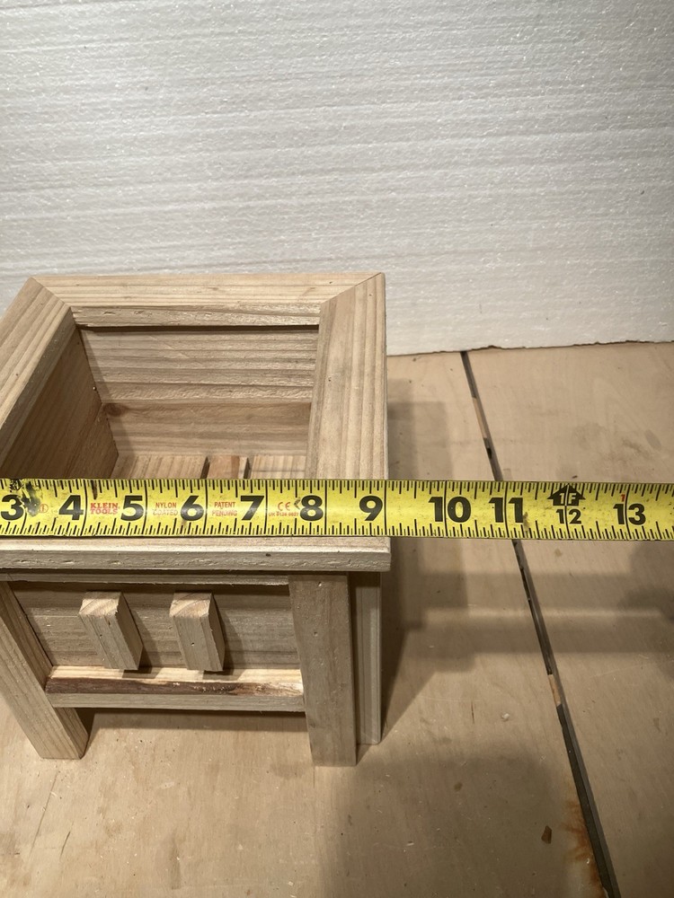Rustic Wooden Cedar Planters Box Home Decor Storage Multipurpose
