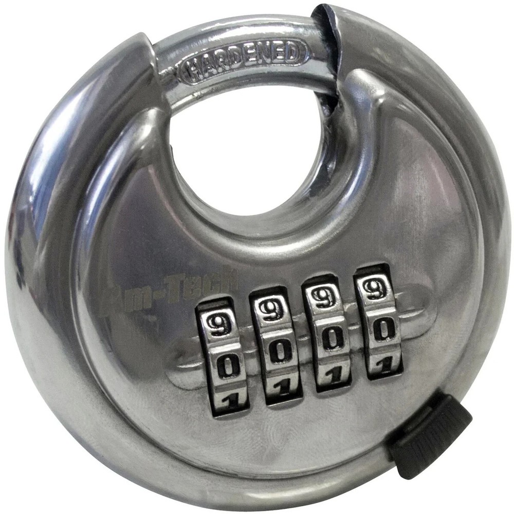 Amtech Heavy Duty 70Mm 4 Digit Combination Disc Padlock Security Hardened