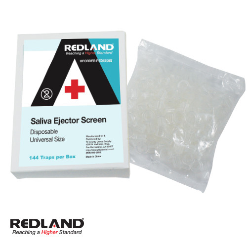 2X REDLAND Saliva Ejector Screen Disposable Universal Size 144 Traps/Box