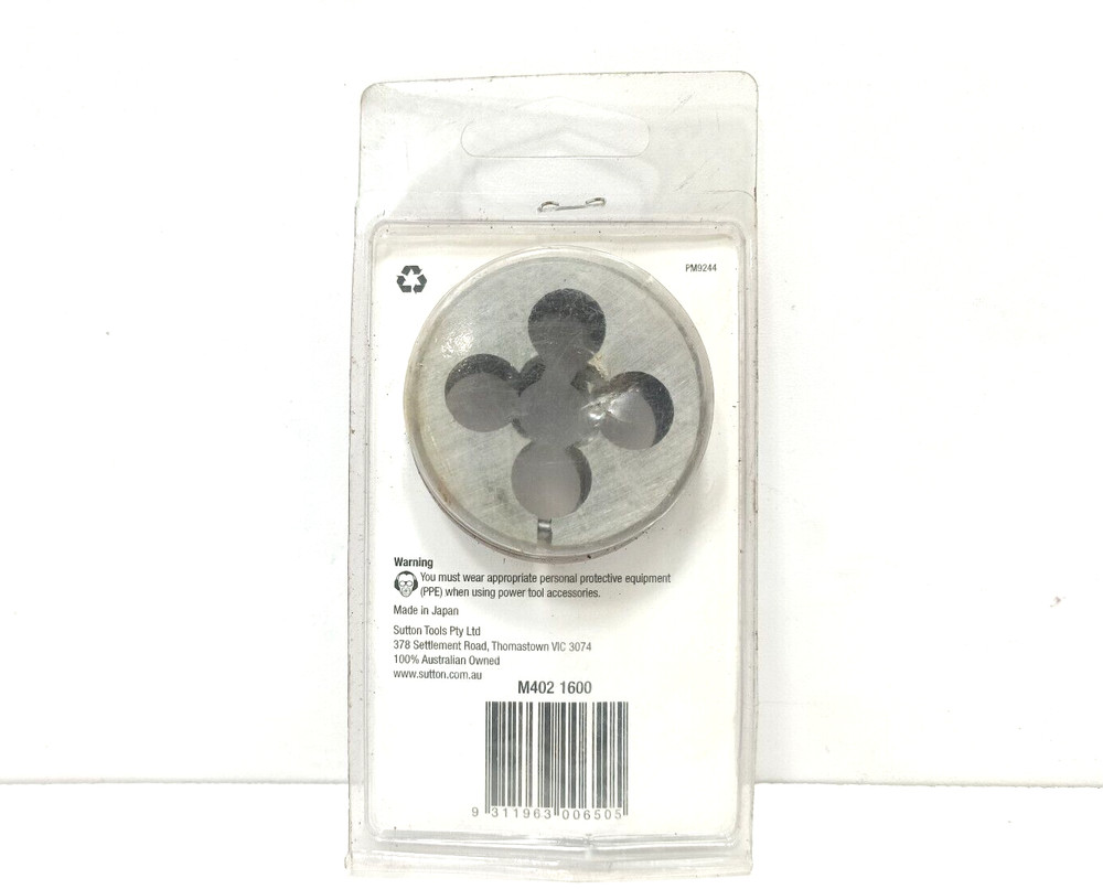 THREAD CUTTING BUTTON DIE M16 X 2.0 (2″) LOT OF 3