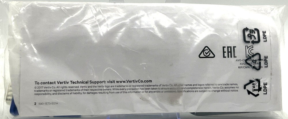 Vertiv Avocent KVM Extender Media Server Interface Module Cable DDSAVIQ-PS2M