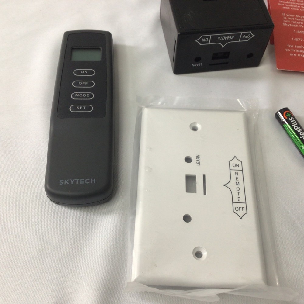 SkyTech Millivolt Wireless Thermostat Remote Fireplace Control BlackOpen Box
