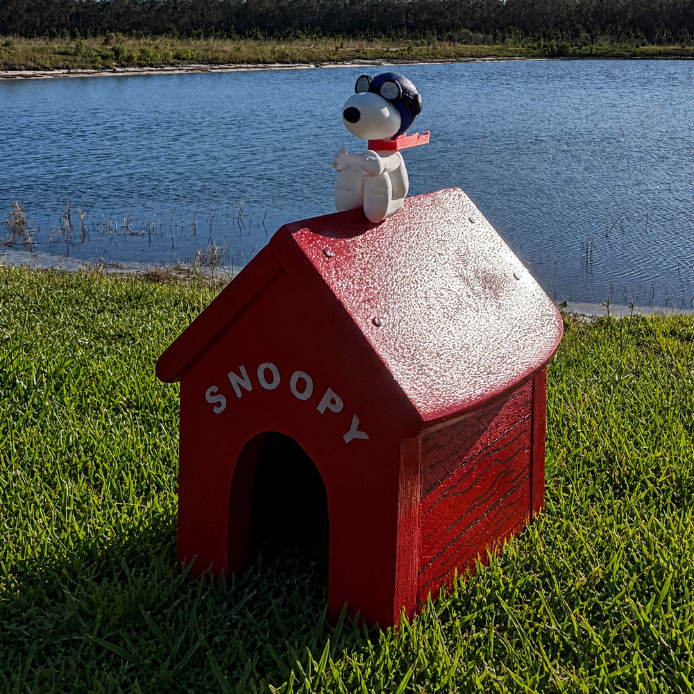 Snoopy custom made doghouse