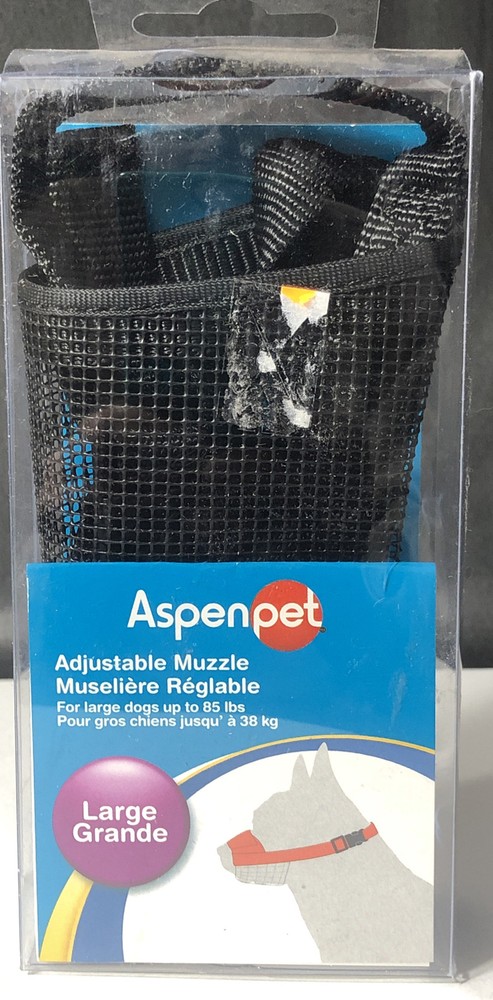 Aspen Pet Adjustable Muzzle Large Black DJ16240F