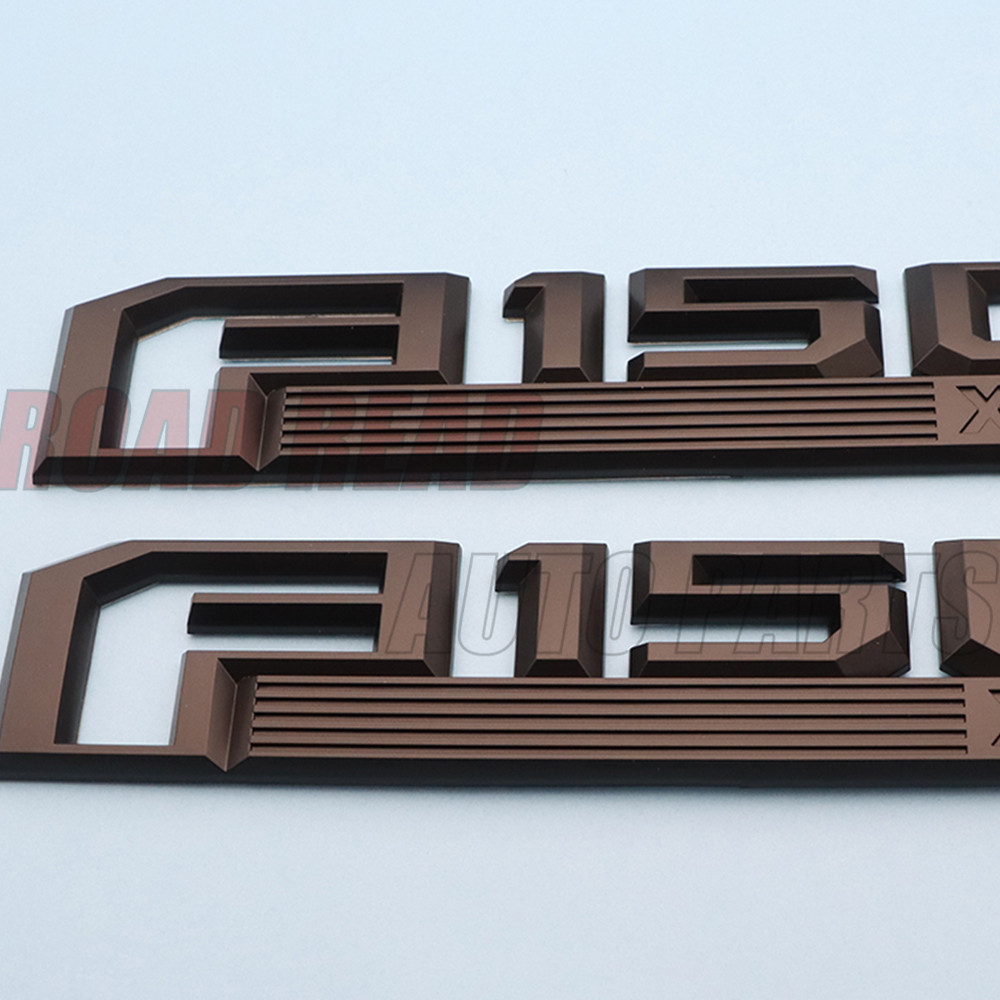2PCS Fender Emblems For XLT 2015-2020 Replacement Badges Matte Black