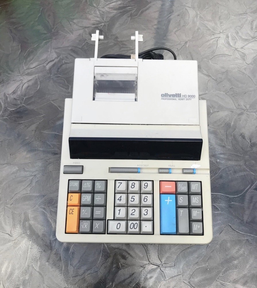 Vintage Olivetti Heavy Duty 9000 Color Adding Machine