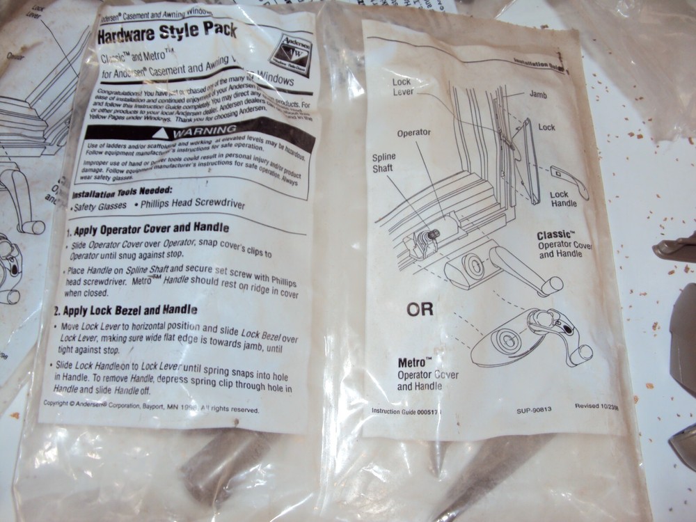 Andersen classic hardware pack 1361537 Style Stone