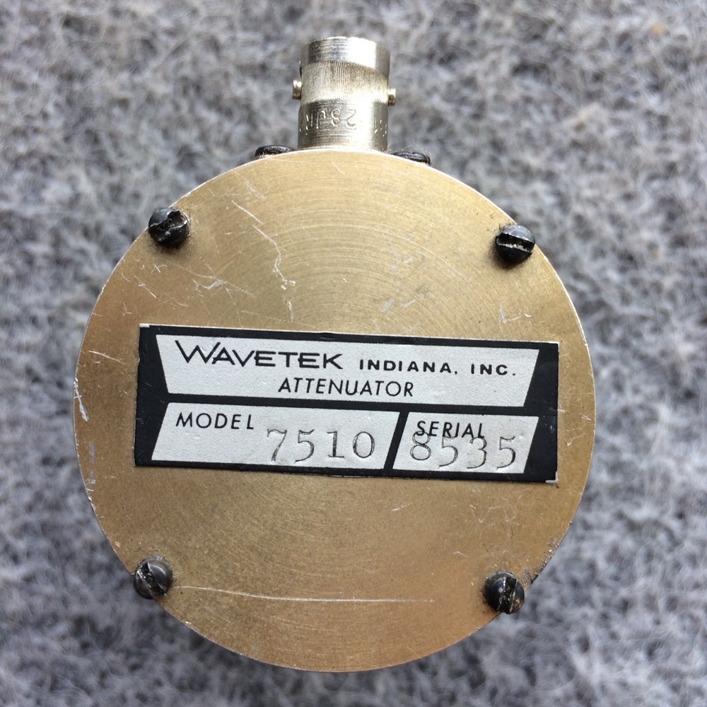 WAVETEK Model 7510 - 75 Ohm Step Attenuator - 0-10 dB - 1 dB Per Step