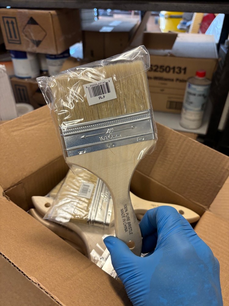 4" Double Thick Chip Brushes - Master Carton 144 brushes