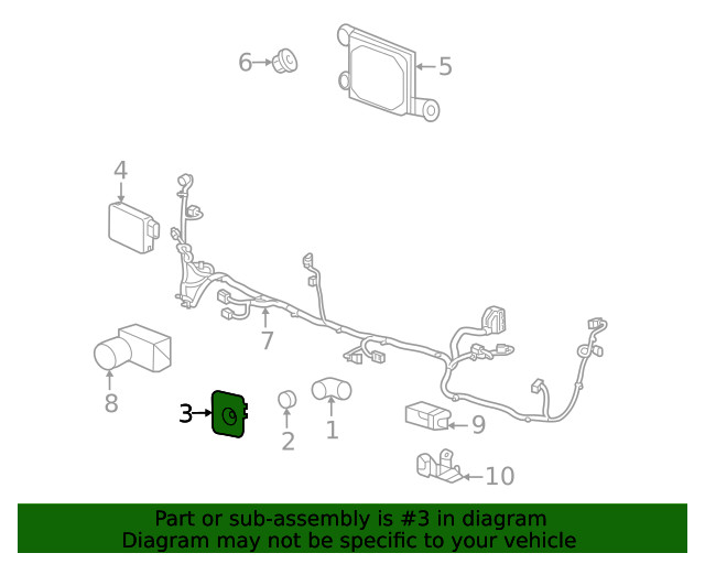 Genuine GM Park Sensor Bracket 84950164