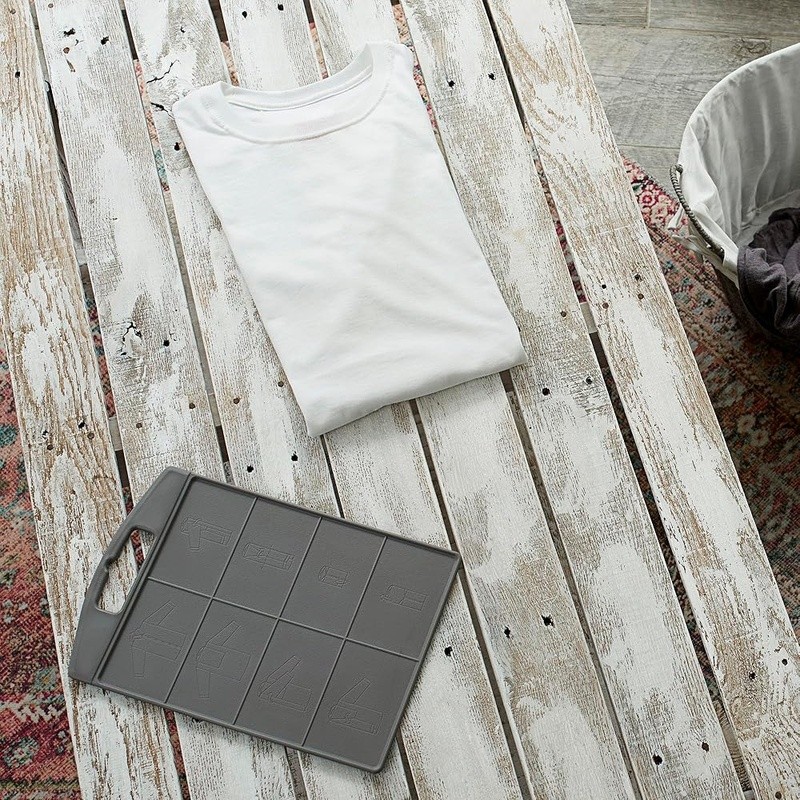 Shirt Folding Tool Uniformly Fold Clothes Space Saving Easy Glide Handle New