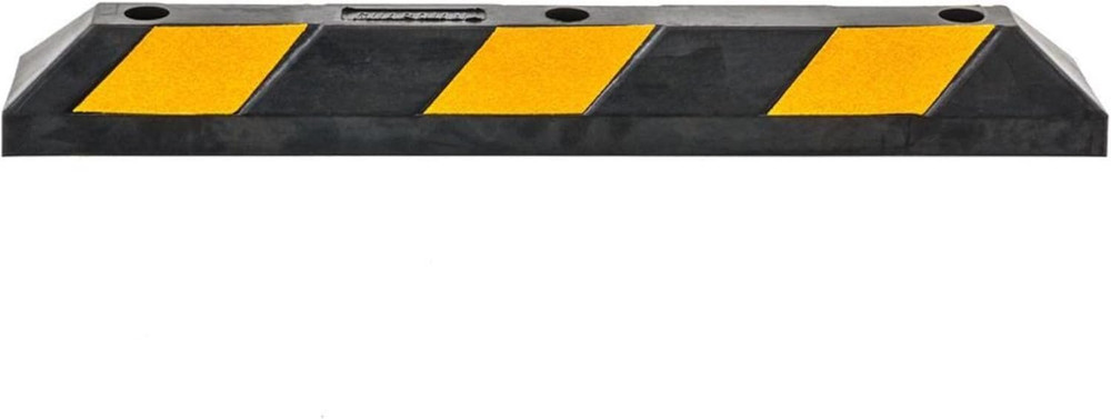 4 Pack Parking Stop, 3 Foot Long Flexible Rubber Curb, Highly Visible Accessory