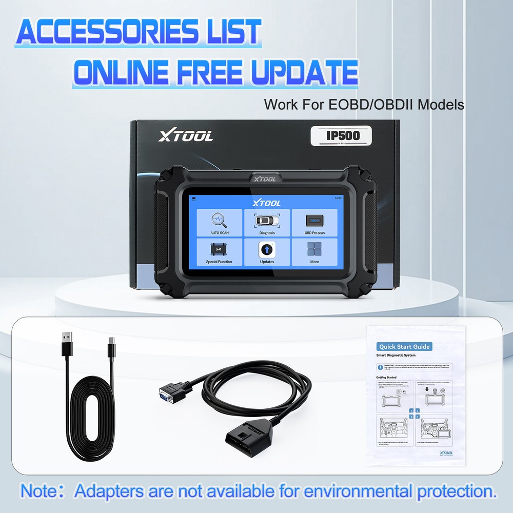 XTOOL IP500 For Chevy GMC All System Bidirectional OBD2 Scanner Diagnostic Tool