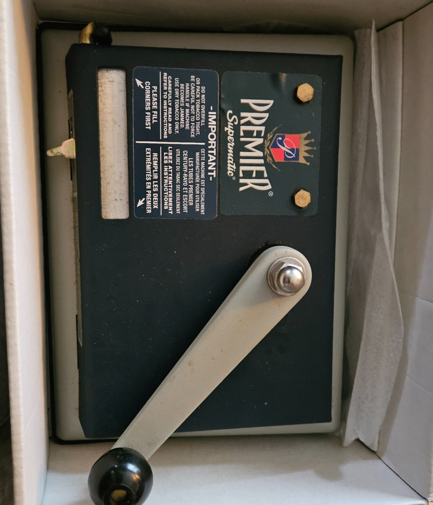 Premier Supermatic Cigarette Roller Tested With Original Box