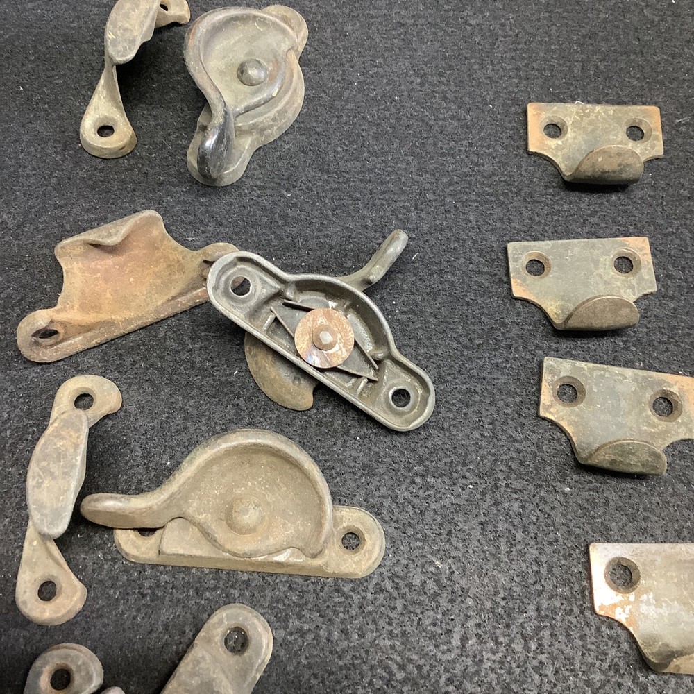 Cast Iron Window Sash Lock Latch With Keeper And Pulls (sh232)