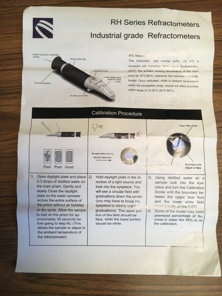 RH Series Refractometers Industrial Grade