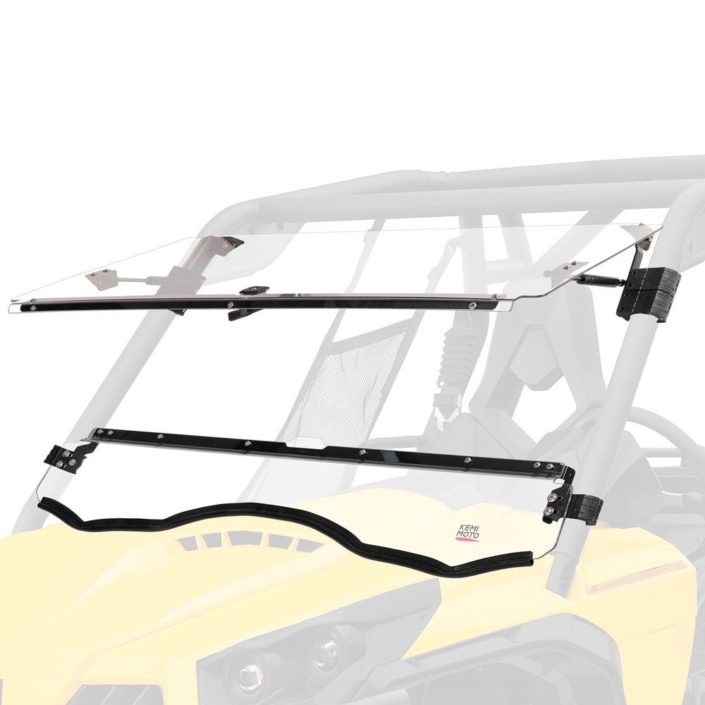 Front Flip Windshield Hard Coated for 2011-2020 Can-Am Commander 800/ 1000/ Max