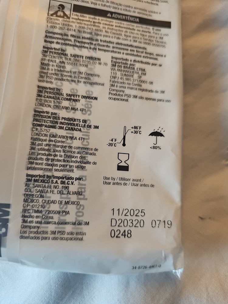 3M 2091 Pink Performance Filter - P100 (2 Pair)