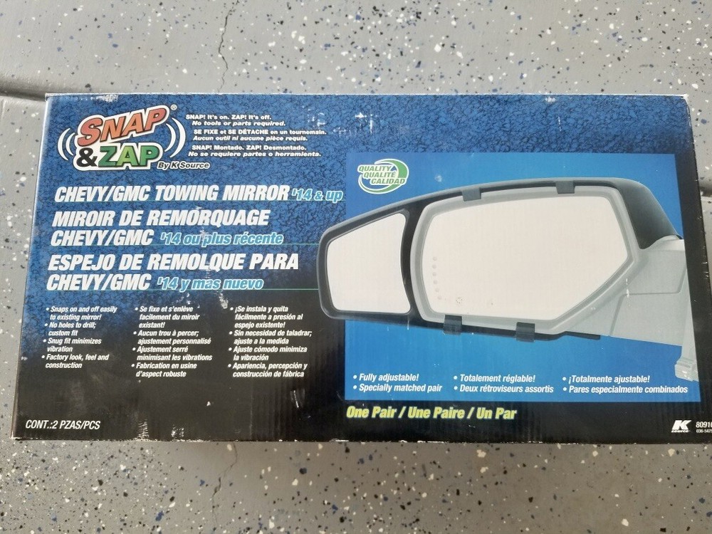 Snap On Towing Mirrors For Chevy/GMC