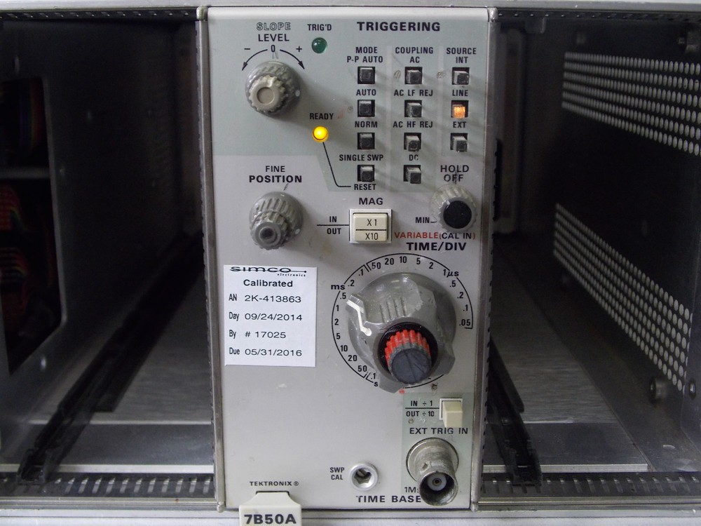TEKTRONIX TIME BASE PLUG IN MODEL 7B50A