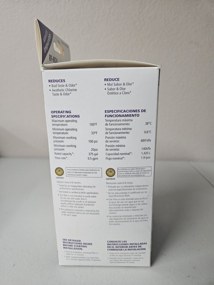 CULLIGAN RF-M2A Drinking Water Replacement Cartridge for Icemaker/Refridg