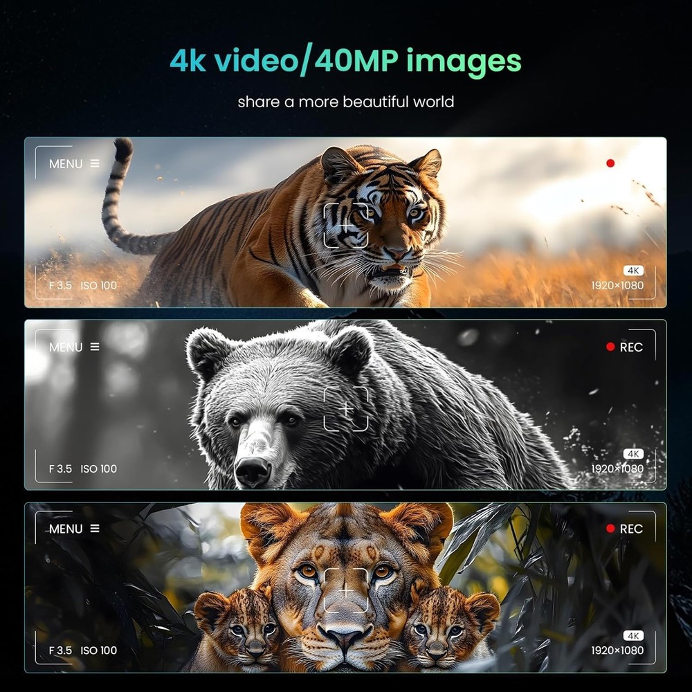 High-Resolution Night Vision Binoculars with IR Illuminator