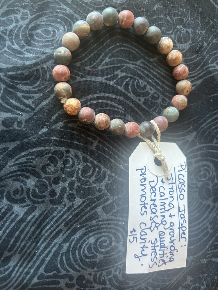 Picasso jasper Crystal Bracelet Metaphysical
