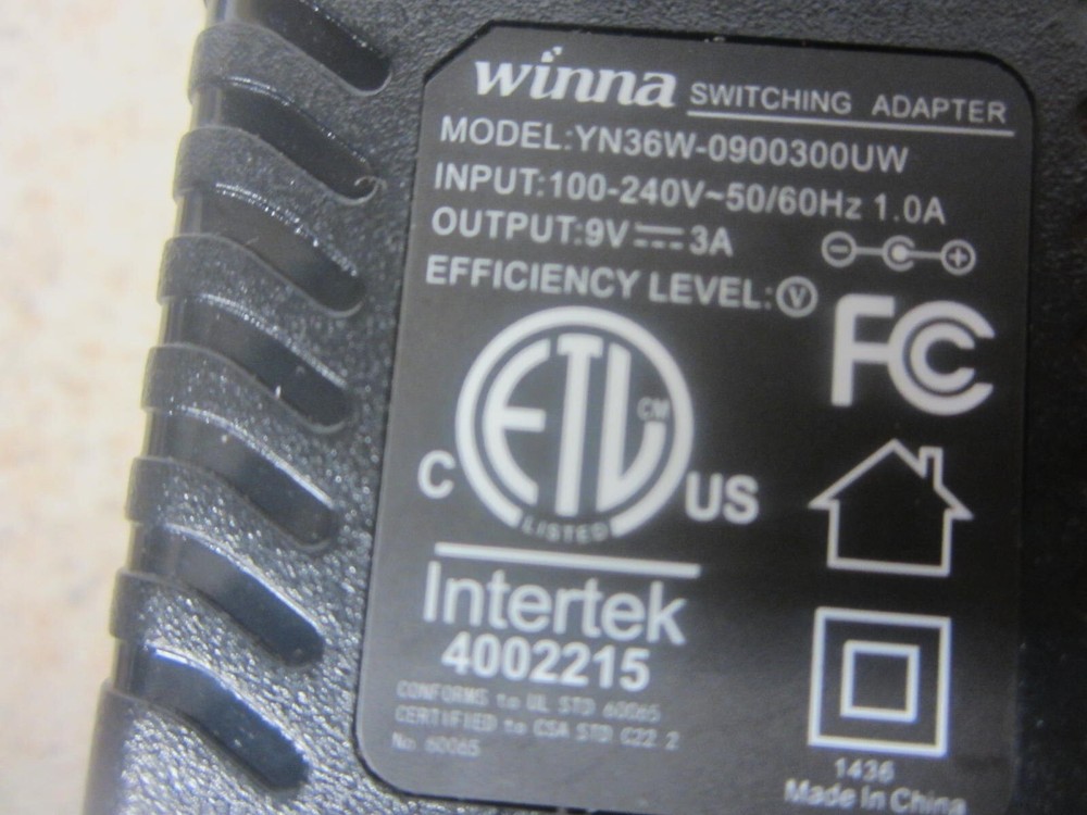 WINNA SWITCHING ADAPTER YN36W ORIGINAL EQUIPMENT